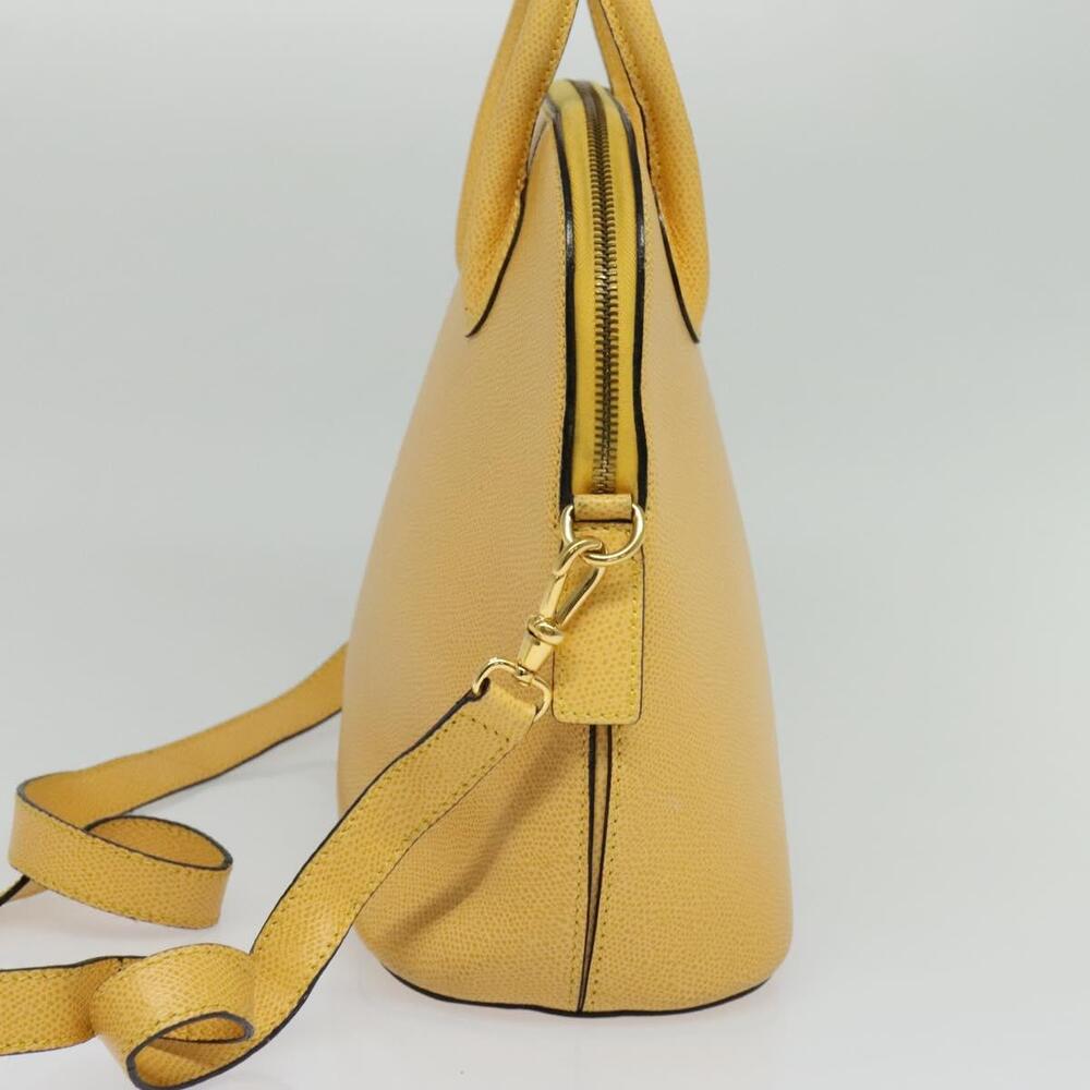 CELINE Hand Bag Leather Yellow Gold - Picture 5 of 12